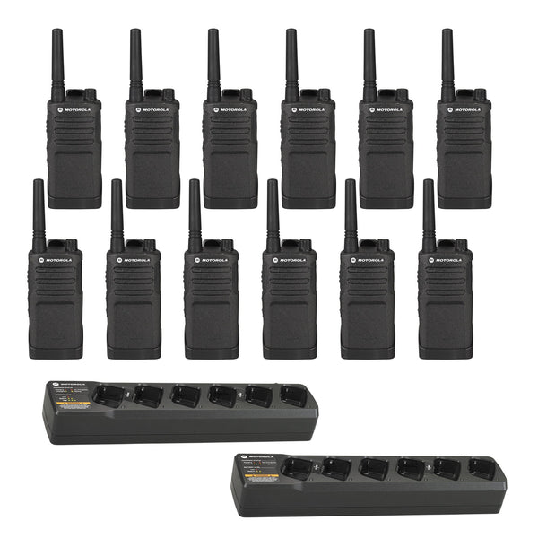 Motorola RMU2040 12 pack with Multi Chargers
