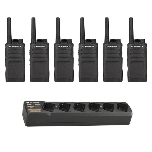 Motorola RMU2040 6 pack with Multi Charger