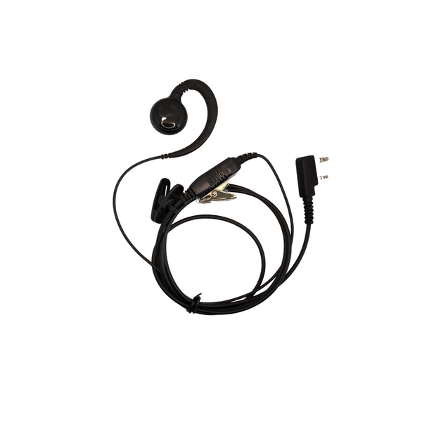 Voxtronix P8500K C-Ring Headset with PTT for Kenwood 2-Pin Radios