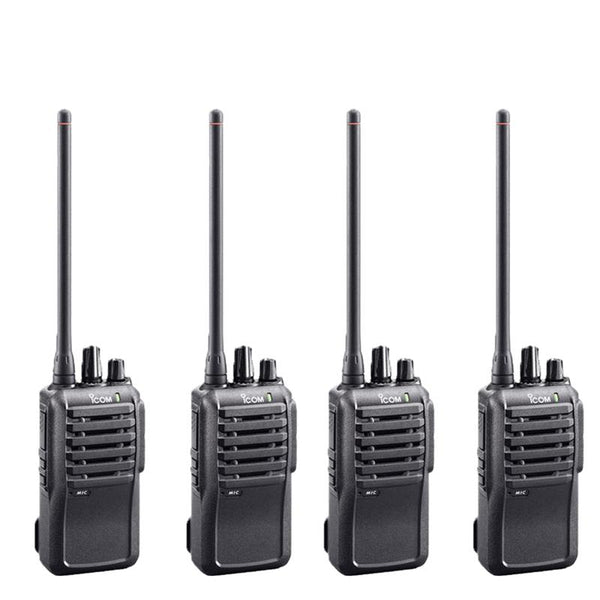 Icom IC-F4001 450-512MHz UHF 4W Li-Ion Battery Radio 4 Pack