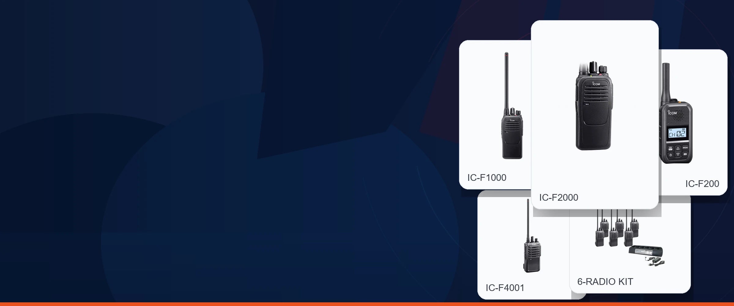Choose an Icom business radio